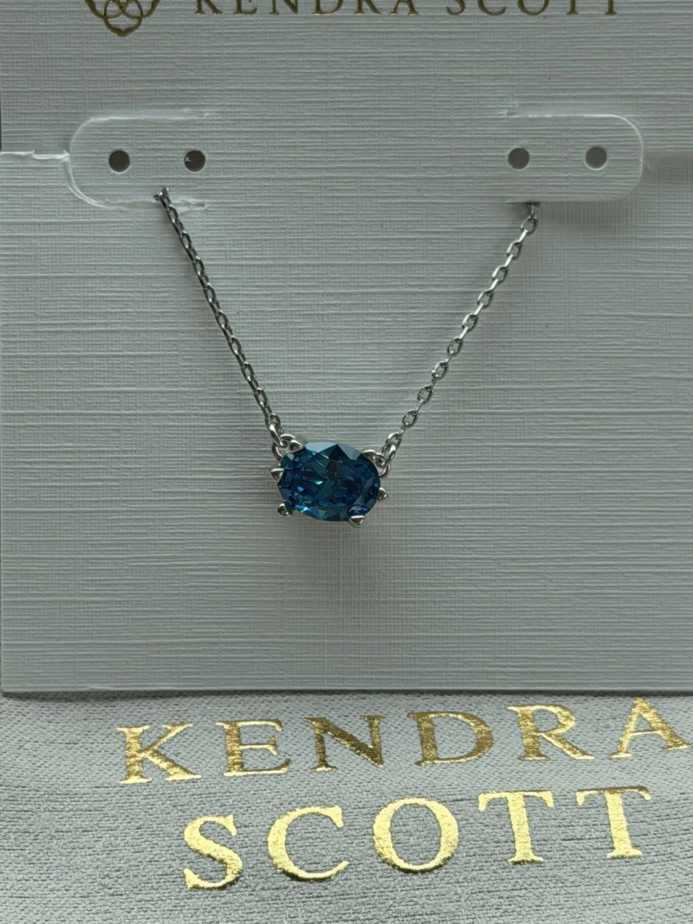 Kendra Scott blue necklace